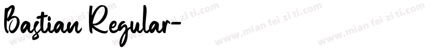 Bastian Regular字体转换